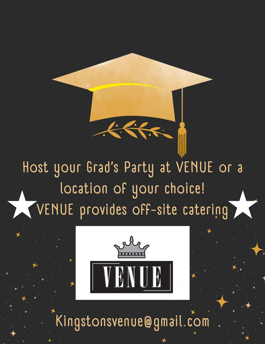 Kingston's is a great place to host and cater your graduation party!